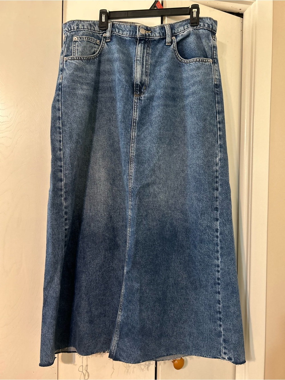 Universal Thread Blue Denim Maxi Skirt
